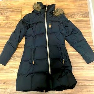 Mountain Horse Navy Winter Jacket Long Size M